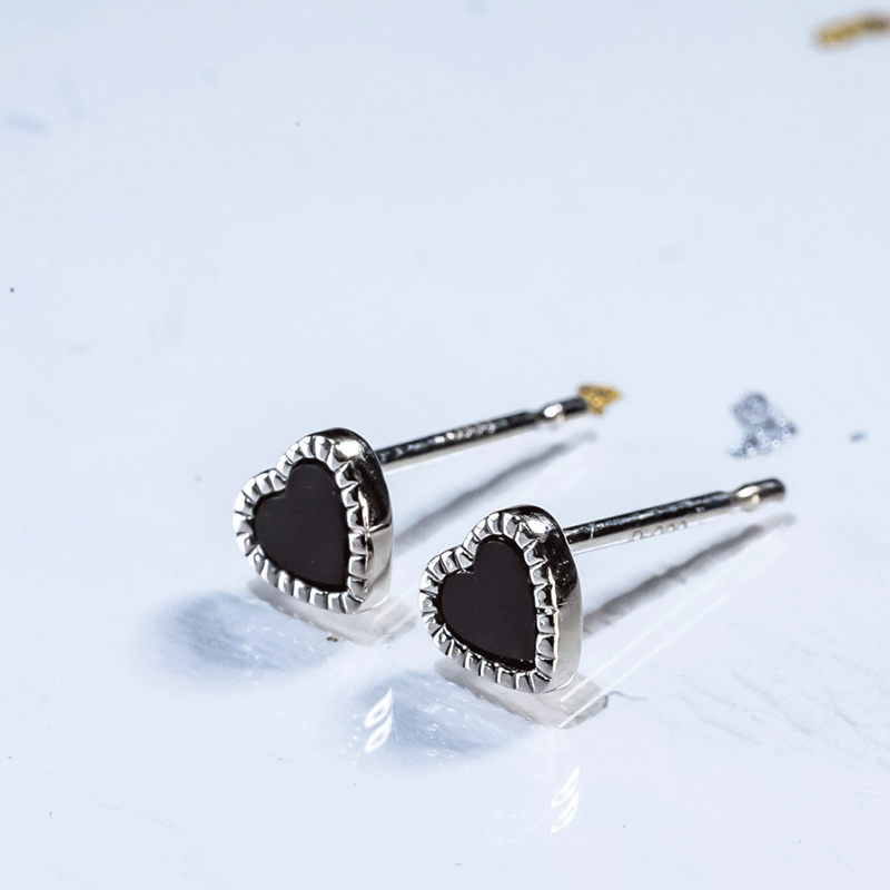 Noir onyx heart pierce -pt900-