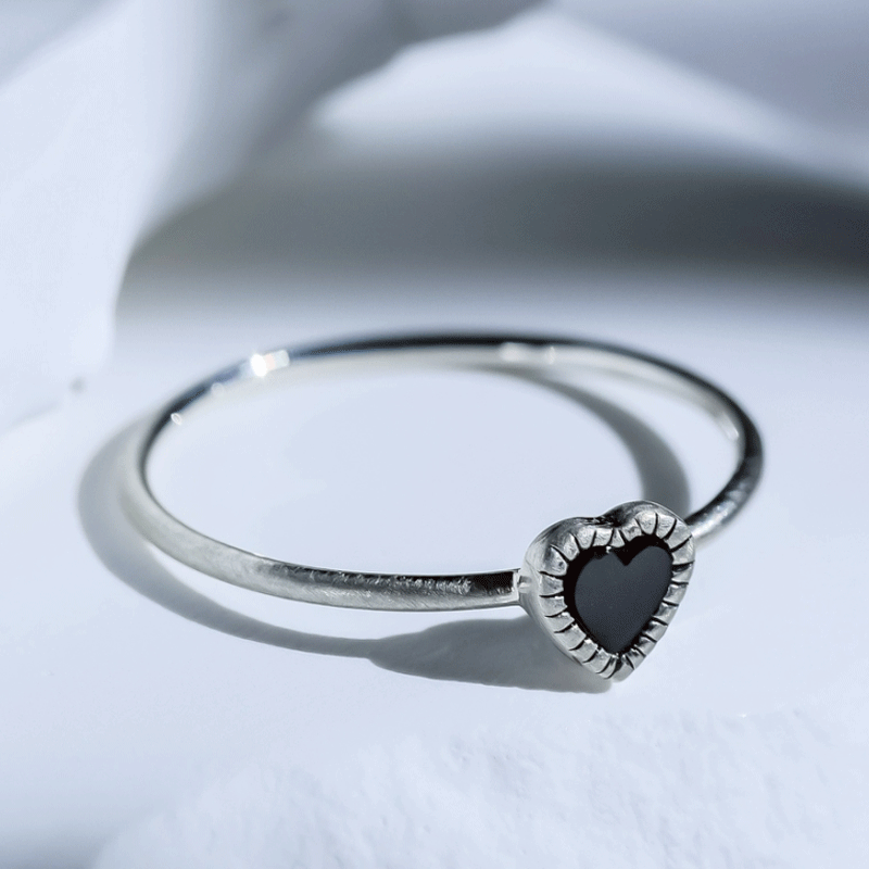 シルバーオニキスリング